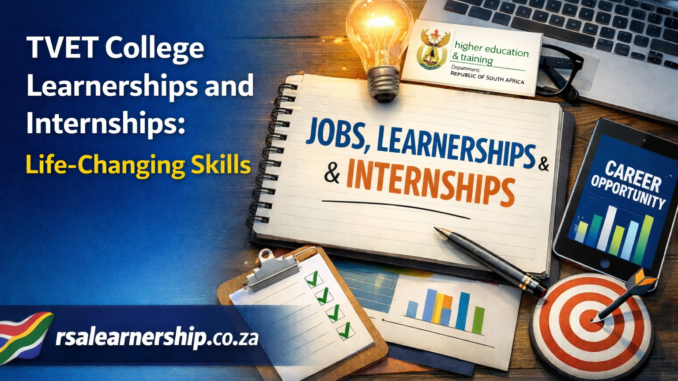 TVET College Learnerships and Internships